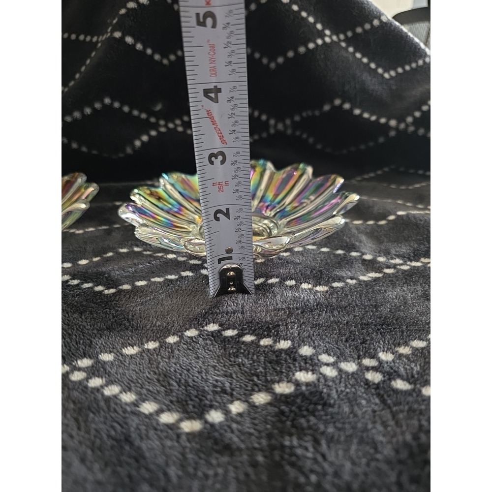 Vintage Federal Glass Company Iridescent Celestial 6" Bowls – Set of 2 - Picture 8 of 8